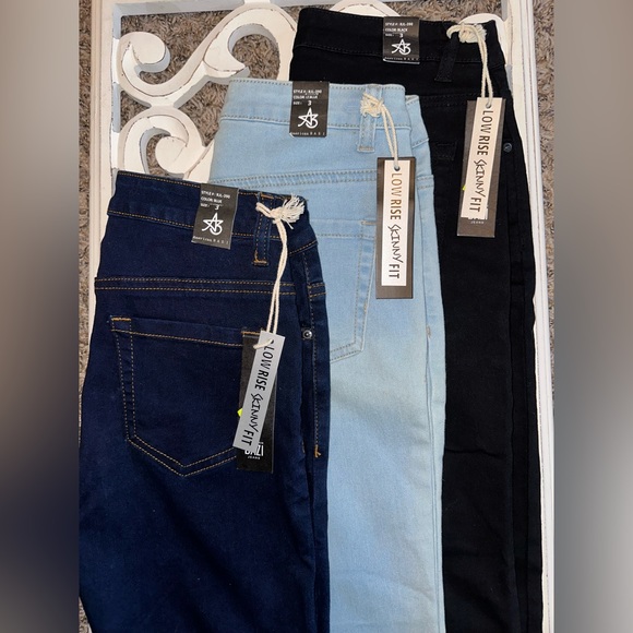 3 pairs of AMERICAN BAZI RIPPED WOMEN'S SKINNY JEANS NWTS! Size 3 ✨ - Picture 8 of 13